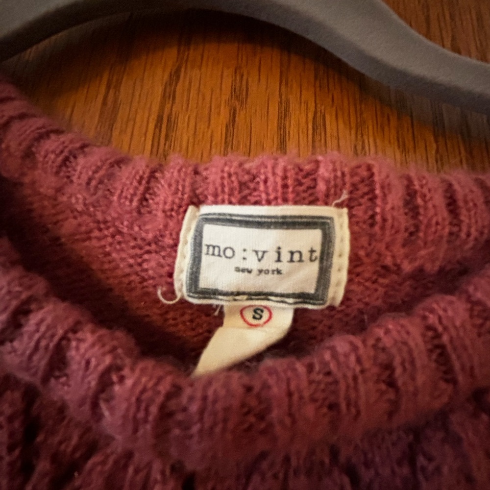 Pink collared sweater wool delicate collar - Picture 3 of 3